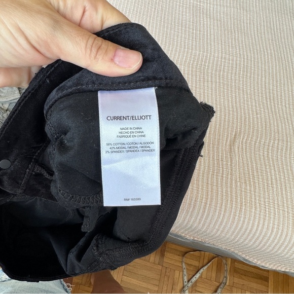 Current/Elliott THE STILETTO SKINNY VELVET PANT - Picture 9 of 11